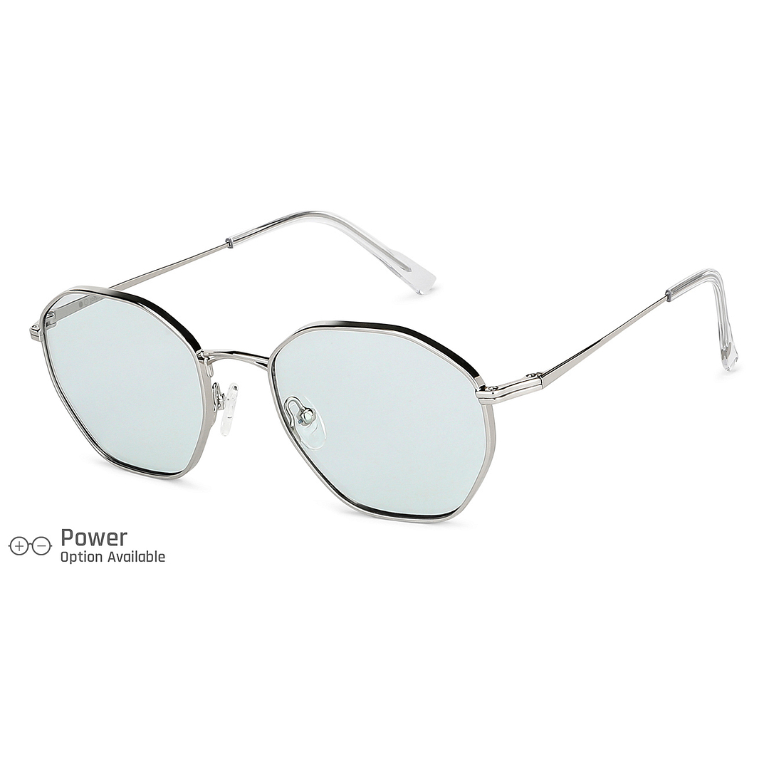 John Jacobs Online Silver Full Rim Hexagonal right side