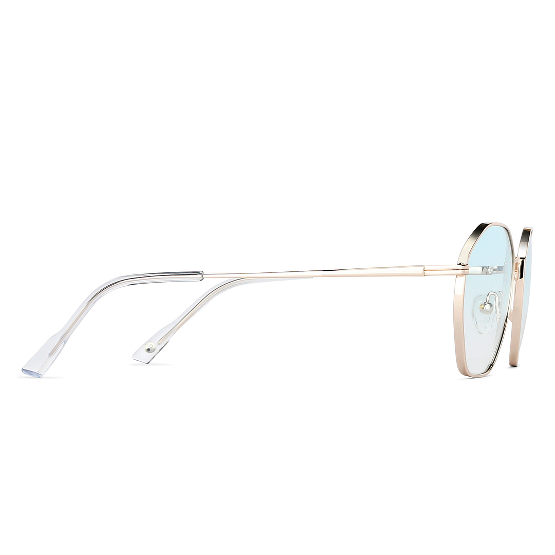 John Jacobs Online Gold Full Rim Hexagonal left side