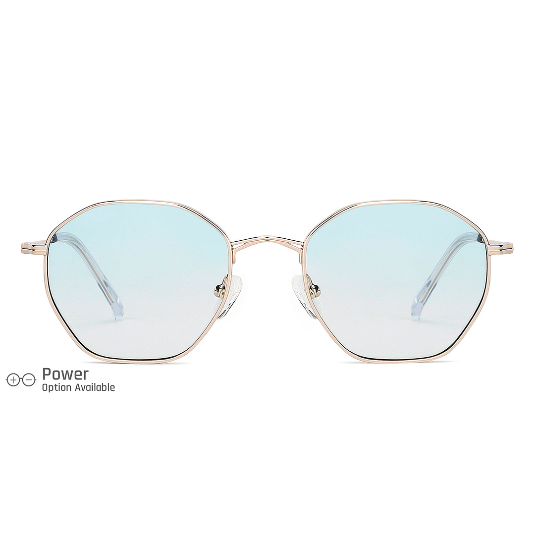 John Jacobs Online Gold Full Rim Hexagonal right side