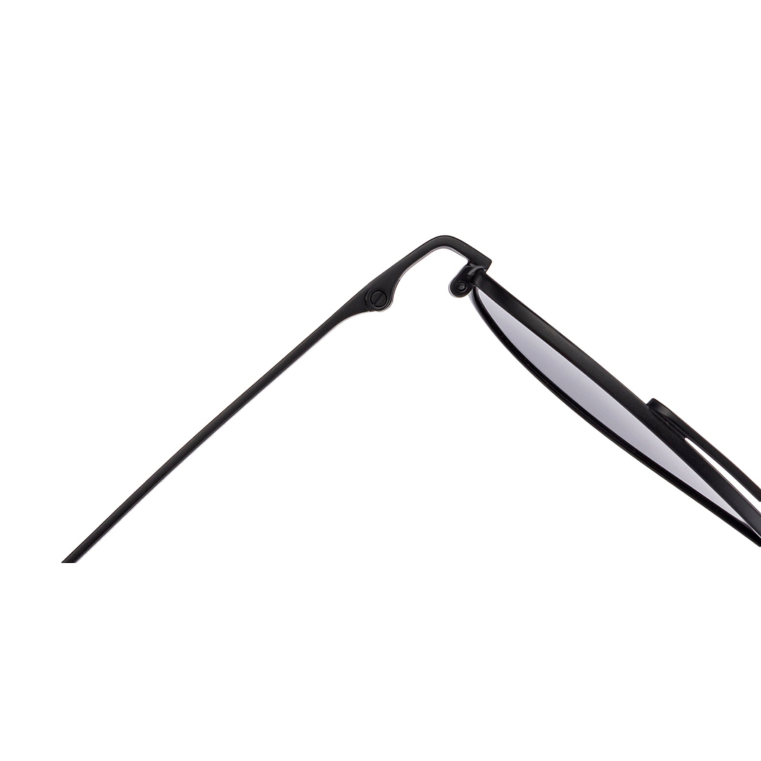 John Jacobs Black Full Rim Aviator left side