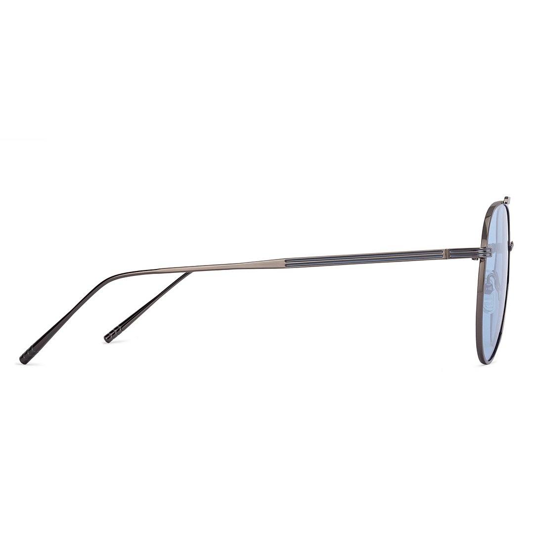 John Jacobs Online Gunmetal Full Rim Aviator right side