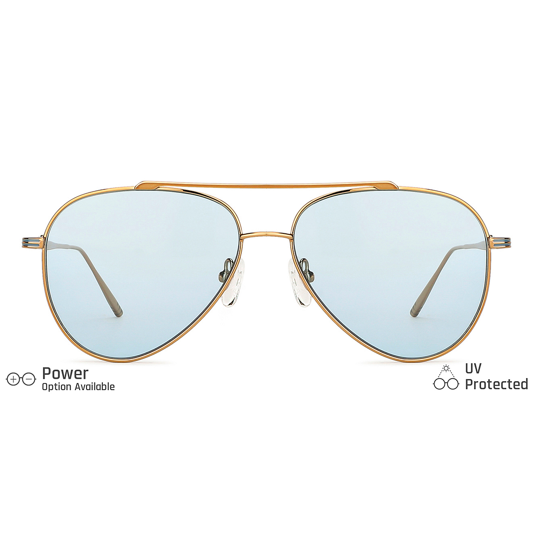 John Jacobs Online Gold Full Rim Aviator right side