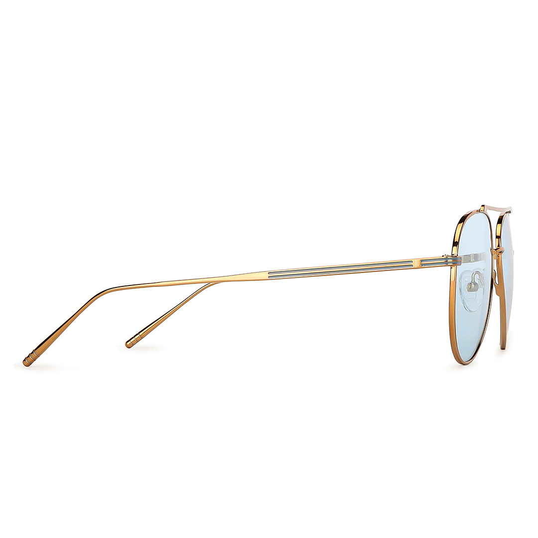 John Jacobs Online Gold Full Rim Aviator left side