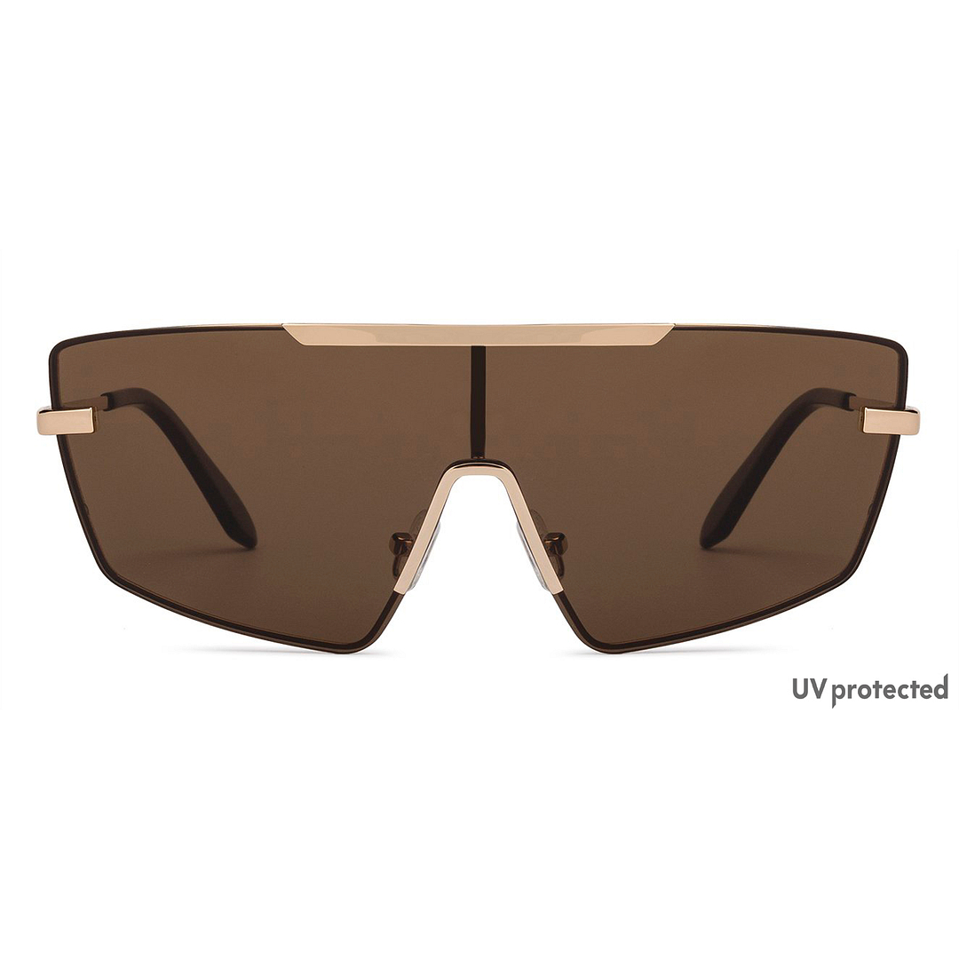 John Jacobs Online Gold Full Rim Mask left side