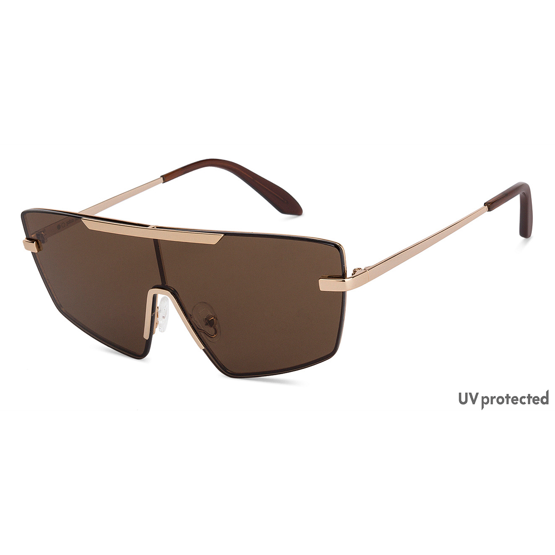 John Jacobs Online Gold Full Rim Mask right side