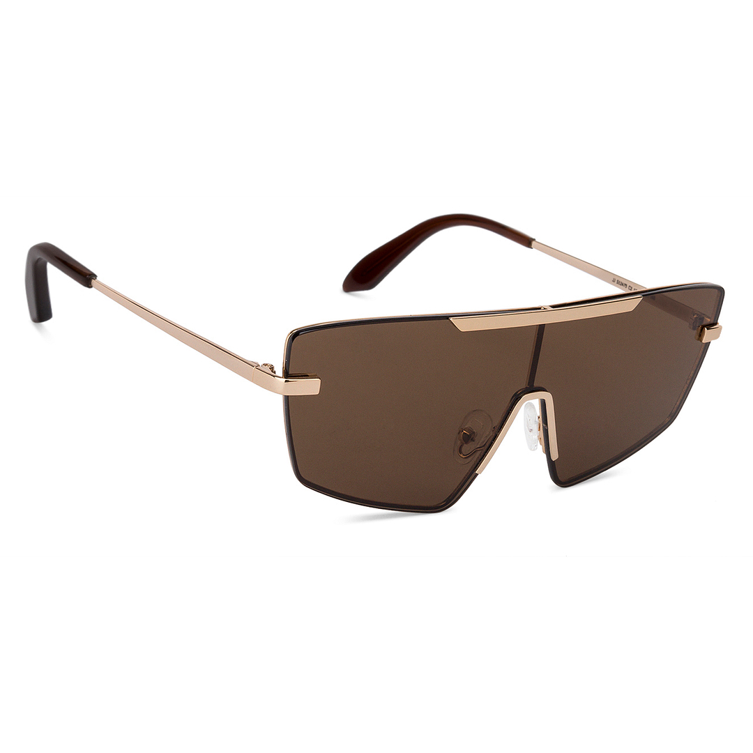 John Jacobs Online Gold Full Rim Mask left side