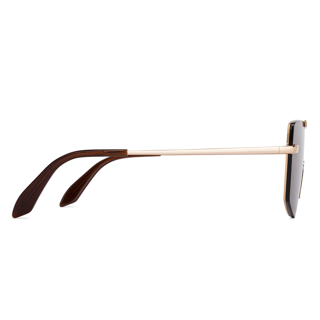 John Jacobs Online Gold Full Rim Mask right side