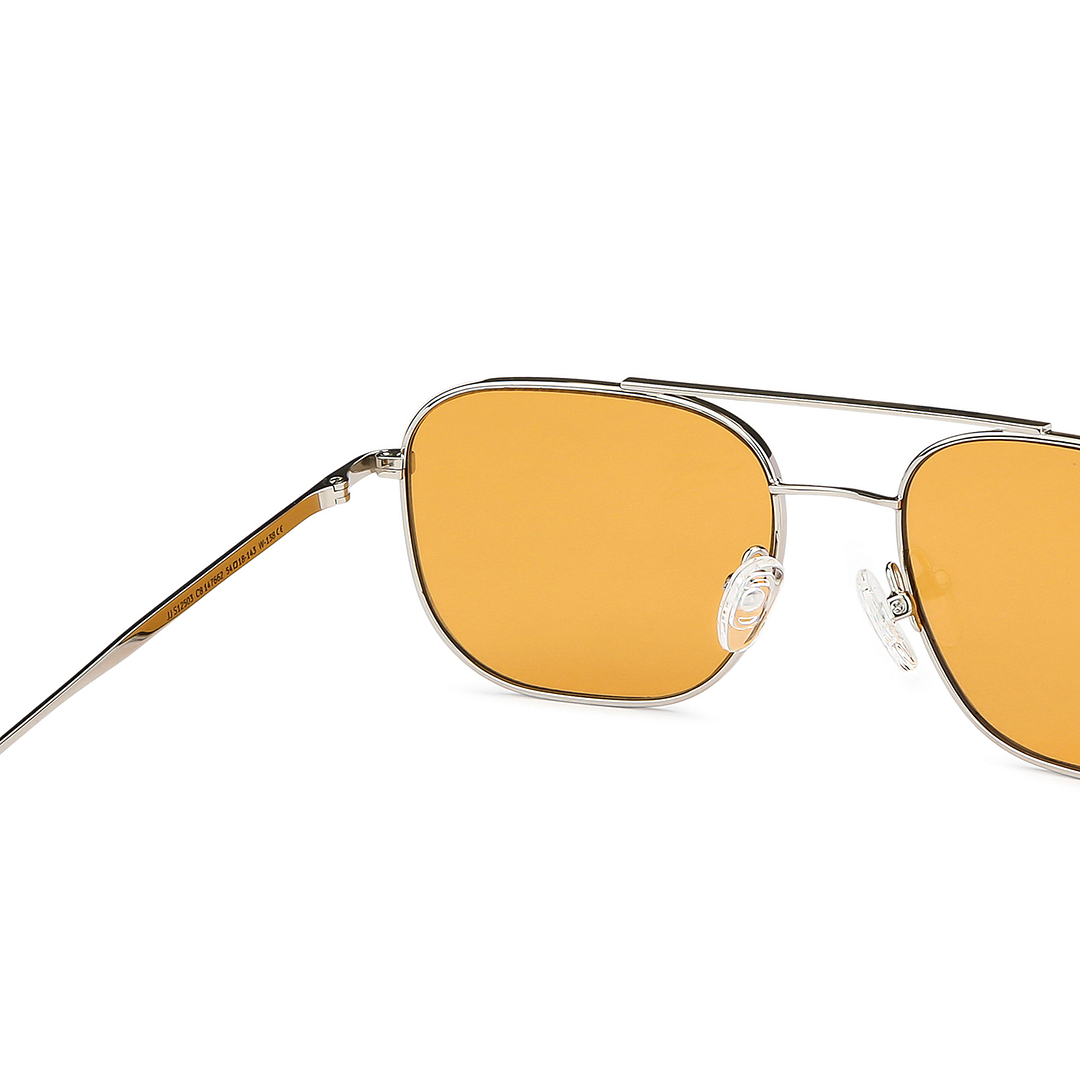 John Jacobs Silver Full Rim Aviator left side