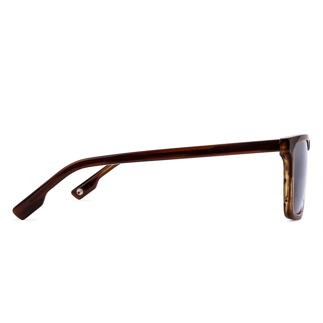 John Jacobs Light Brown Full Rim Square left side