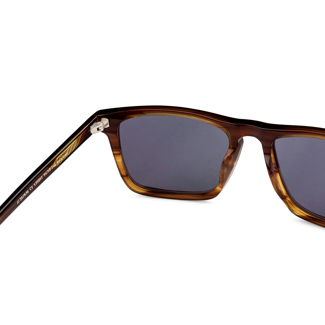 John Jacobs Light Brown Full Rim Square right side