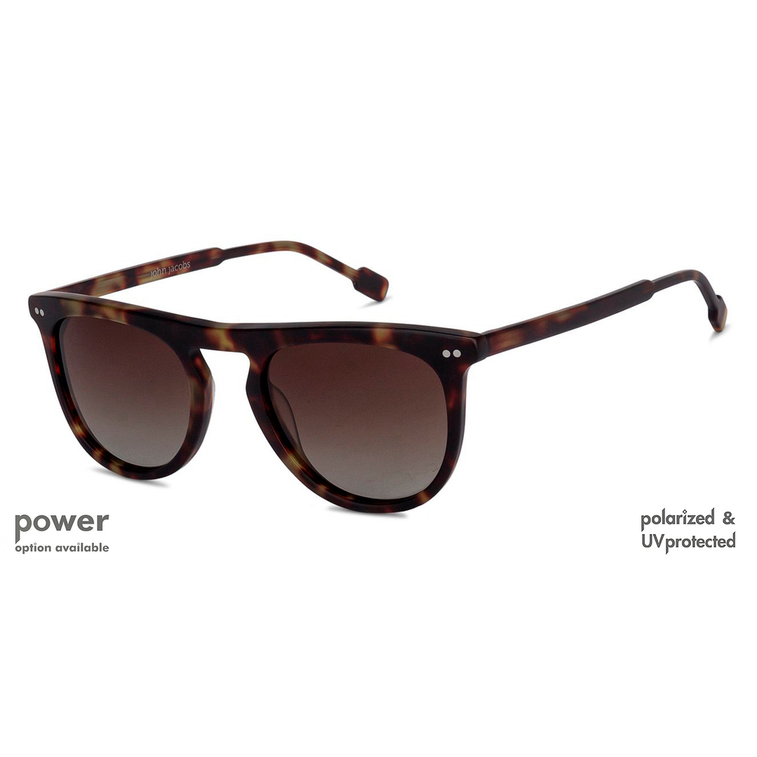 John Jacobs Online Black Full Rim Round left side