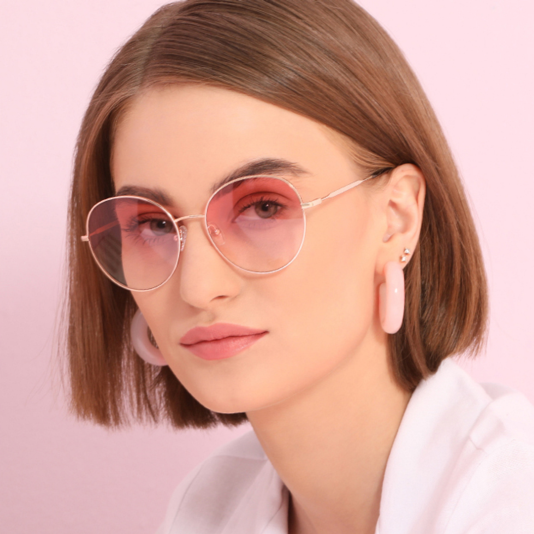 John Jacobs Online Gold Full Rim Cat Eye right side