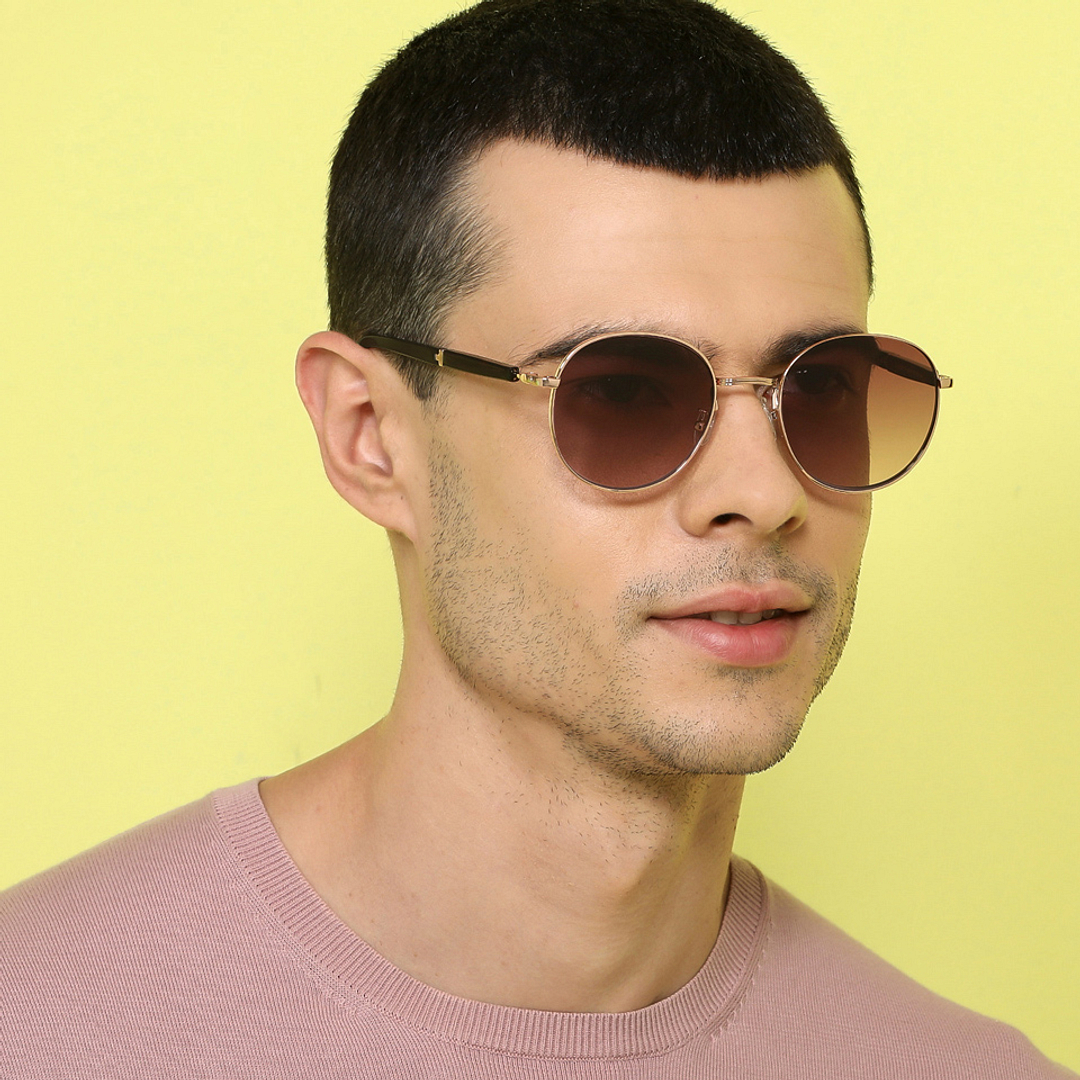 John Jacobs Gold Full Rim Round right side