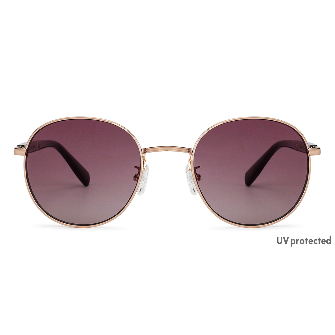 John Jacobs Gold Full Rim Round left side