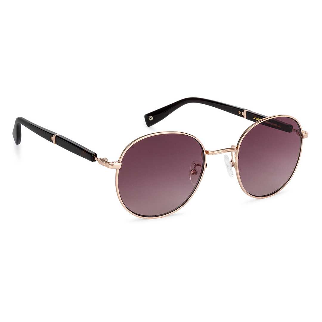 John Jacobs Gold Full Rim Round left side