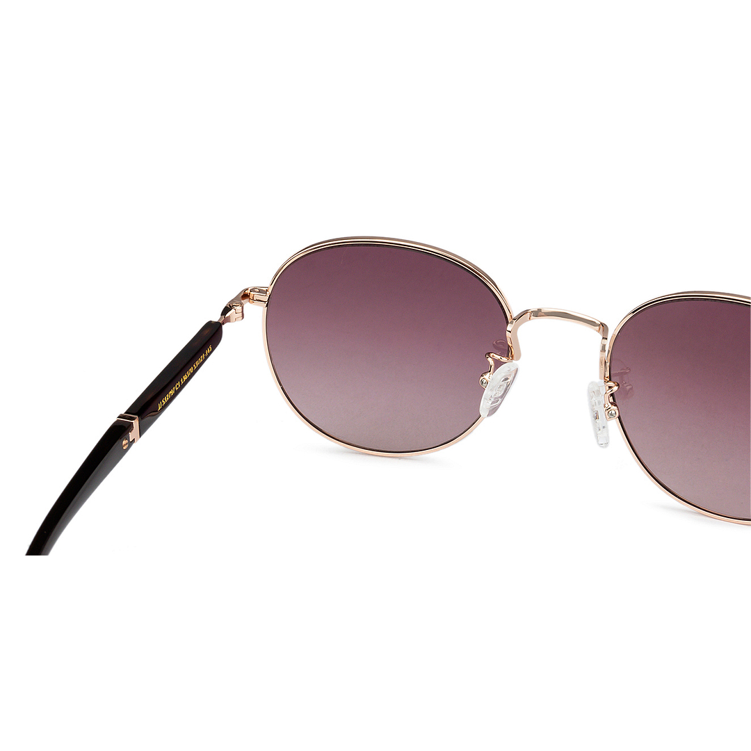John Jacobs Gold Full Rim Round left side