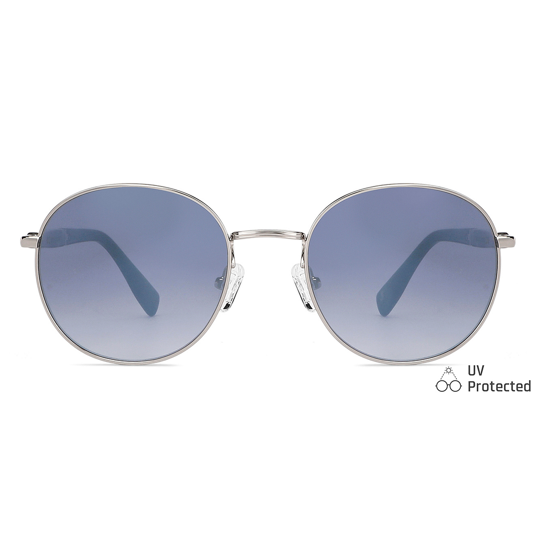 John Jacobs Silver Full Rim Round left side