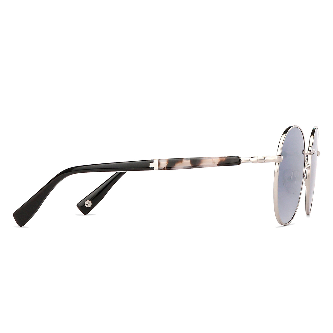 John Jacobs Silver Full Rim Round left side