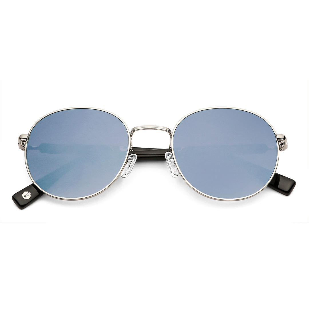 John Jacobs Silver Full Rim Round left side