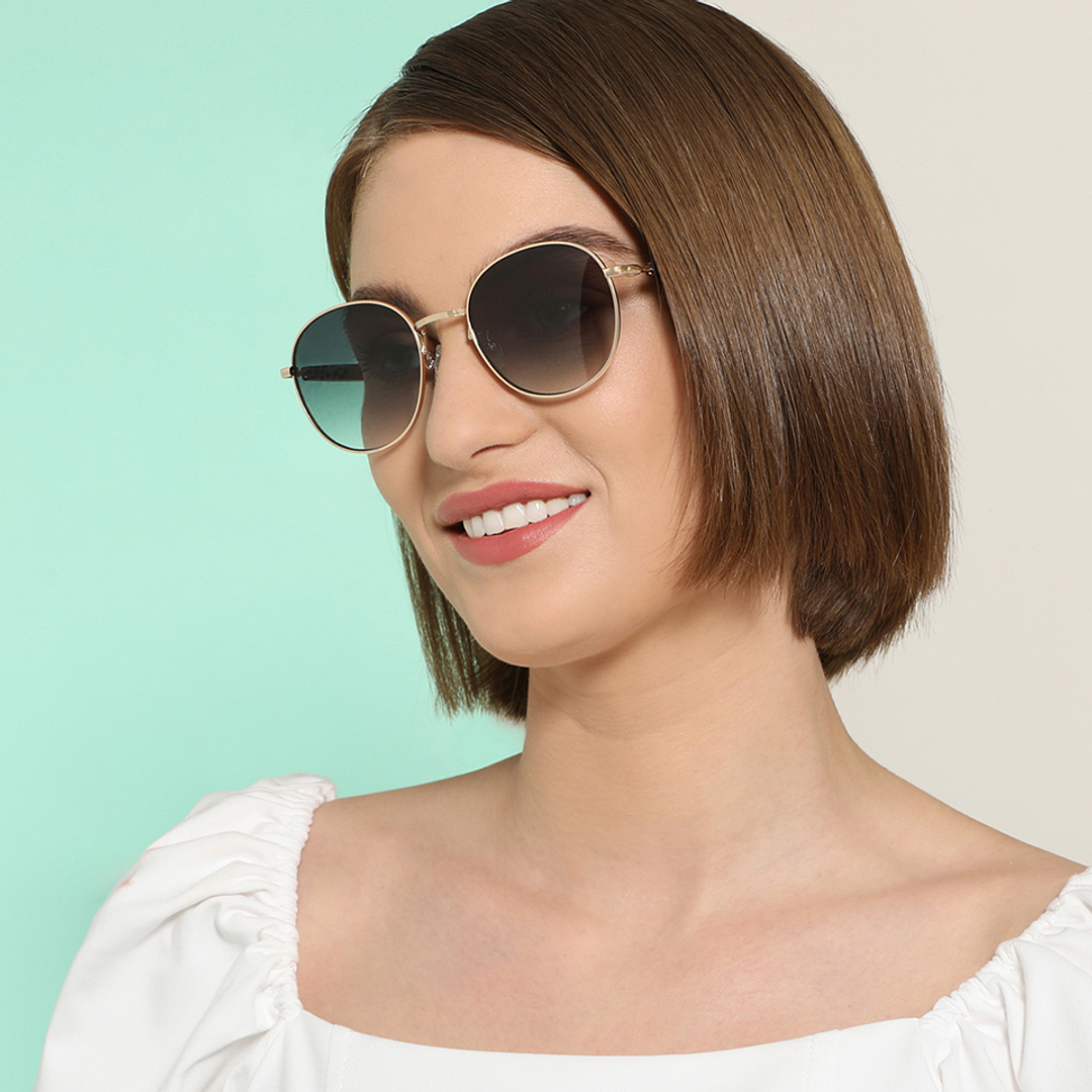 John Jacobs Gold Full Rim Round right side