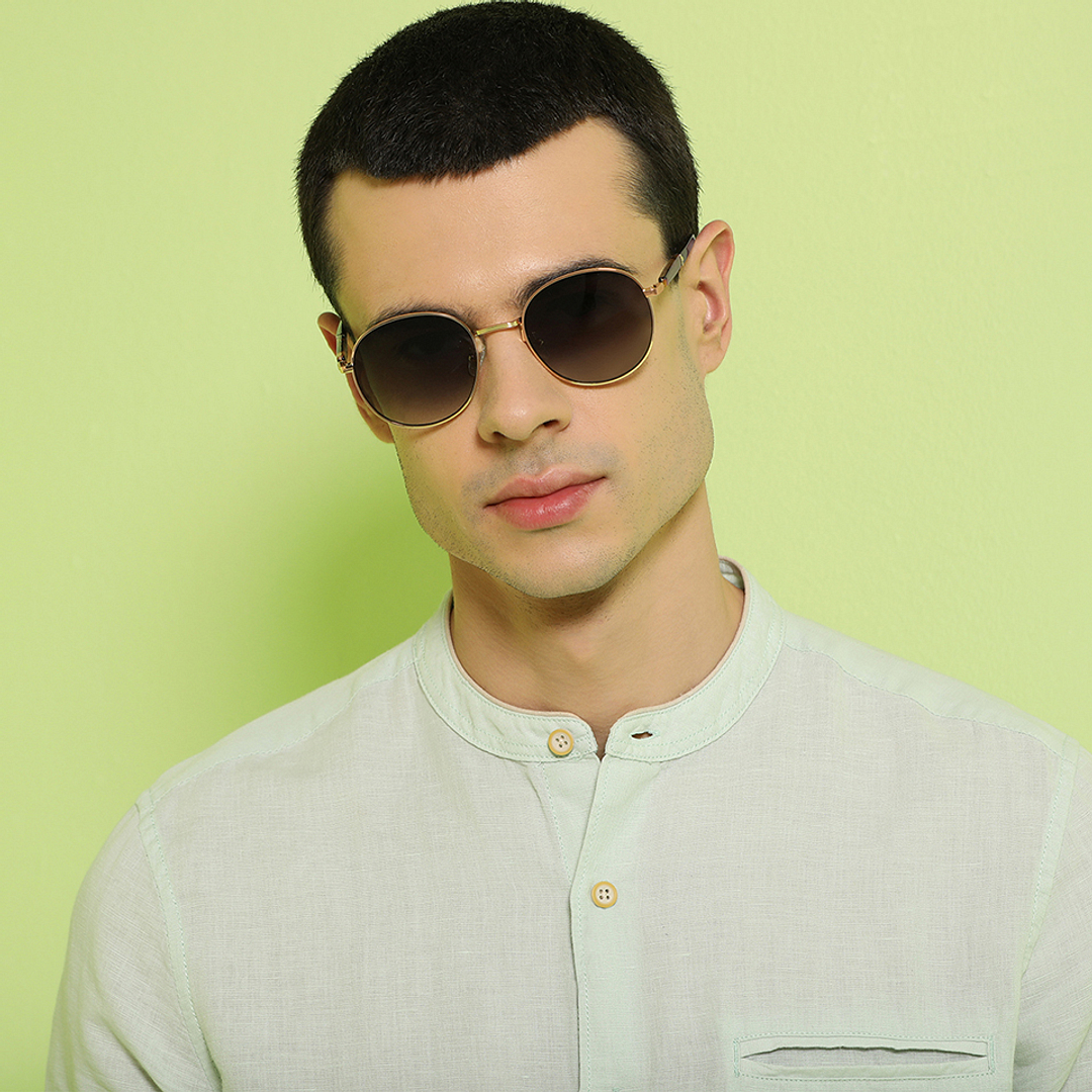 John Jacobs Gold Full Rim Round right side