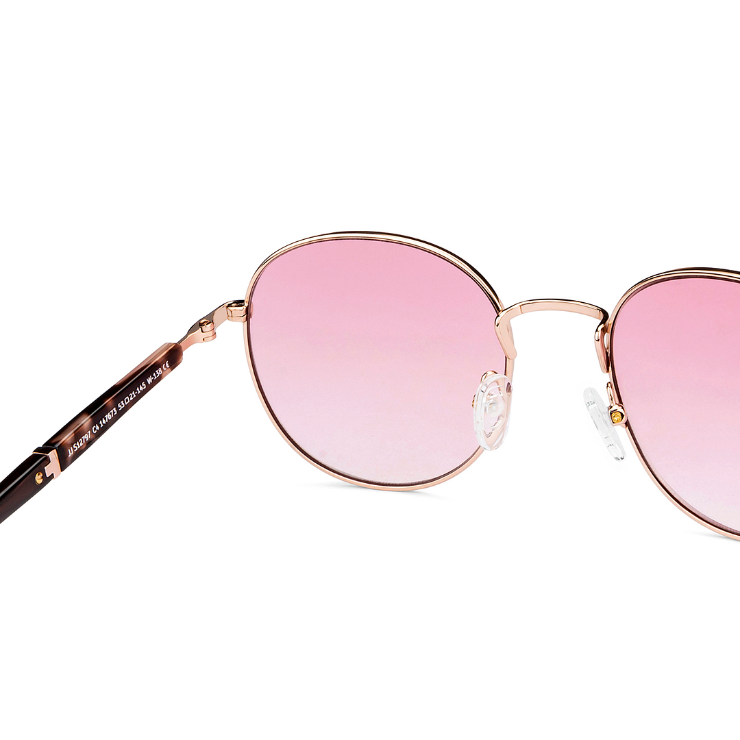 John Jacobs Online Gold Full Rim Round right side