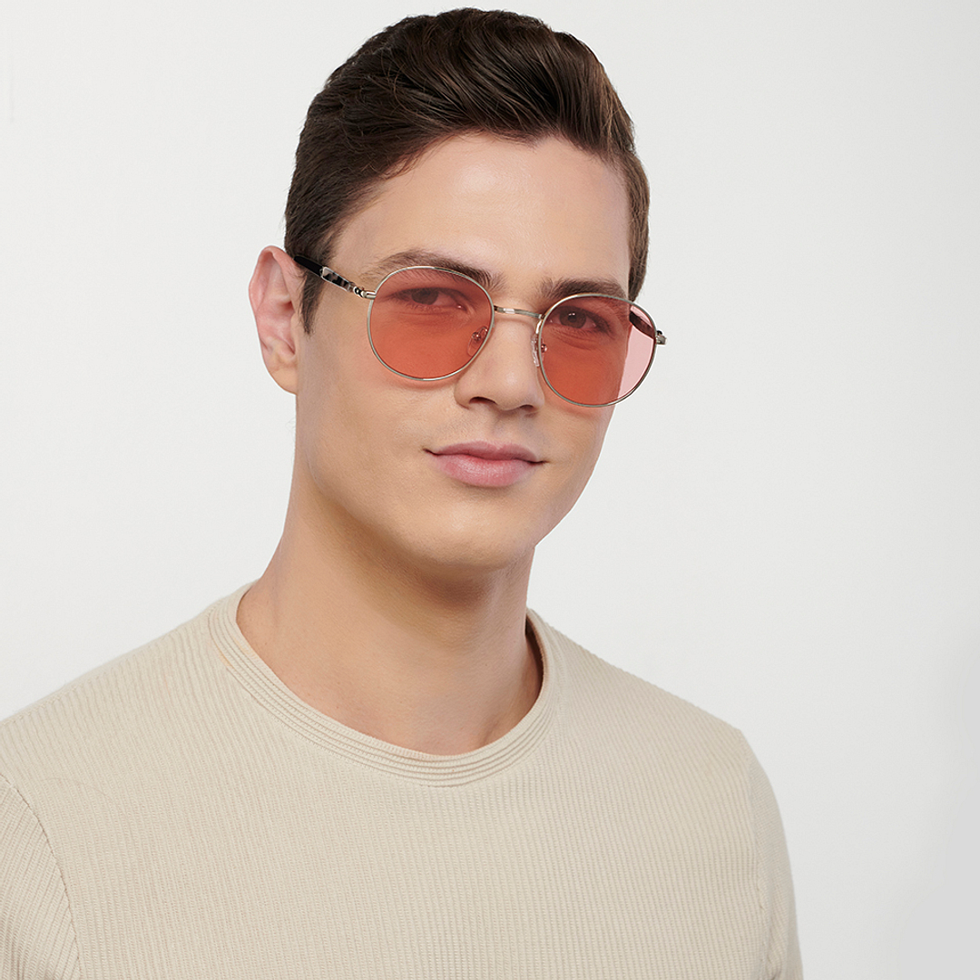 John Jacobs Silver Full Rim Round left side