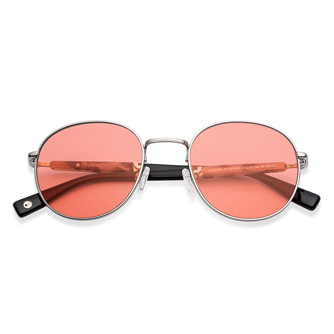 John Jacobs Silver Full Rim Round left side