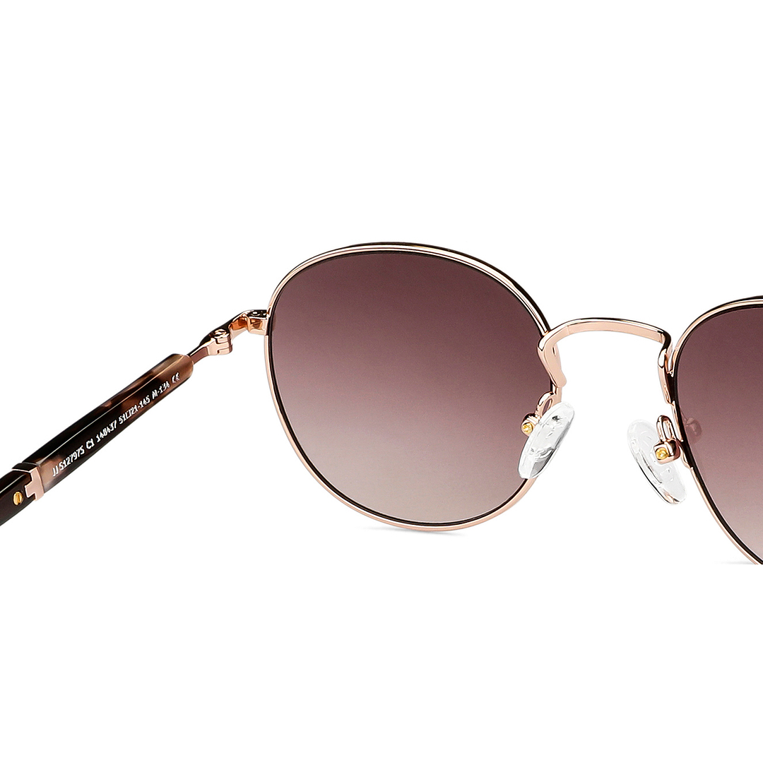 John Jacobs Online Gold Full Rim Round right side