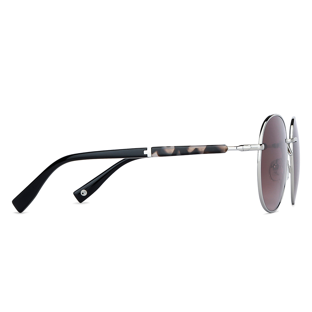 John Jacobs Online Silver Full Rim Round left side