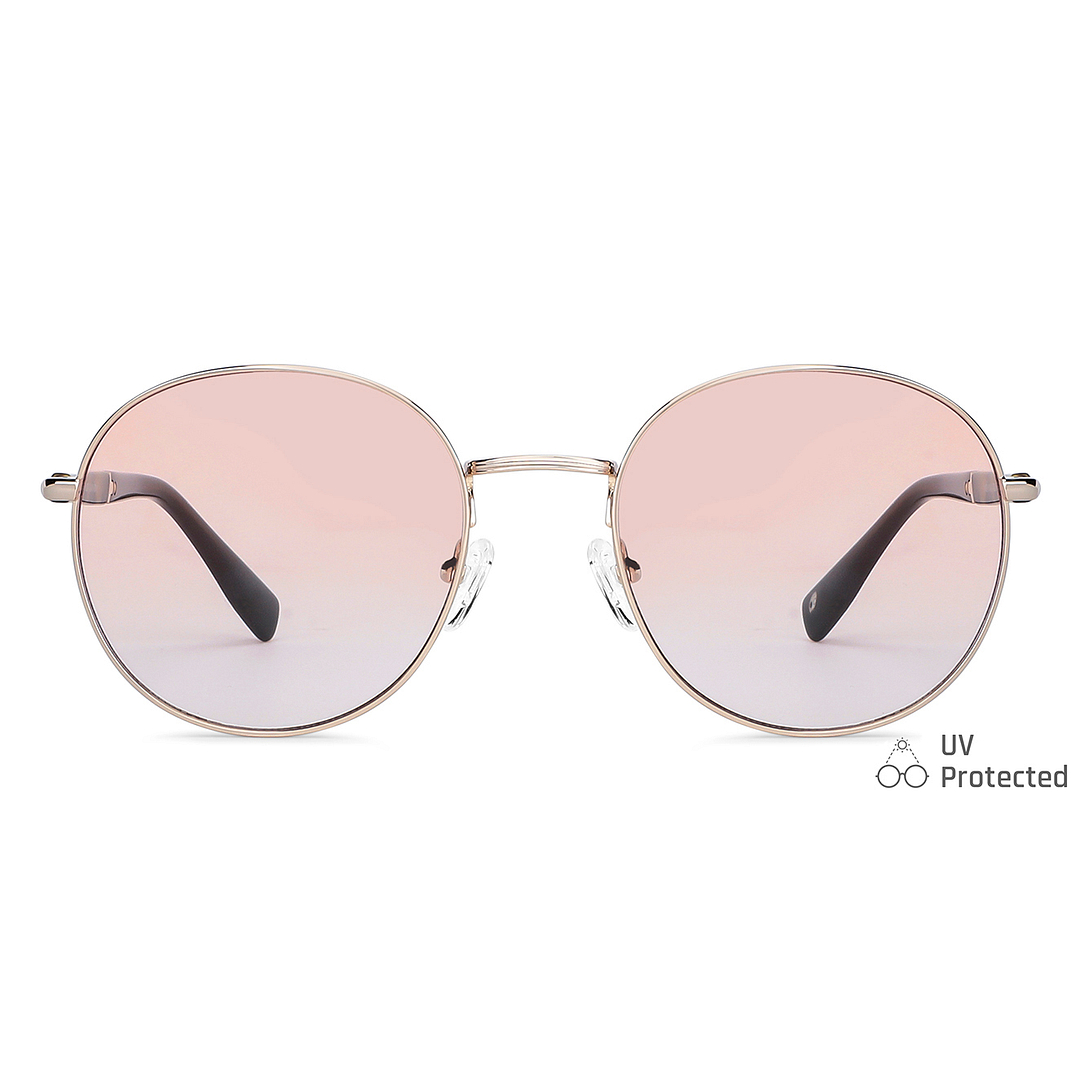 John Jacobs Online Gold Full Rim Round left side