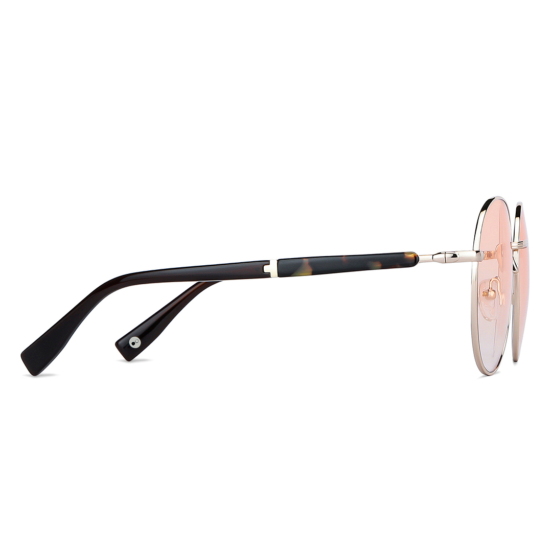 John Jacobs Online Gold Full Rim Round left side