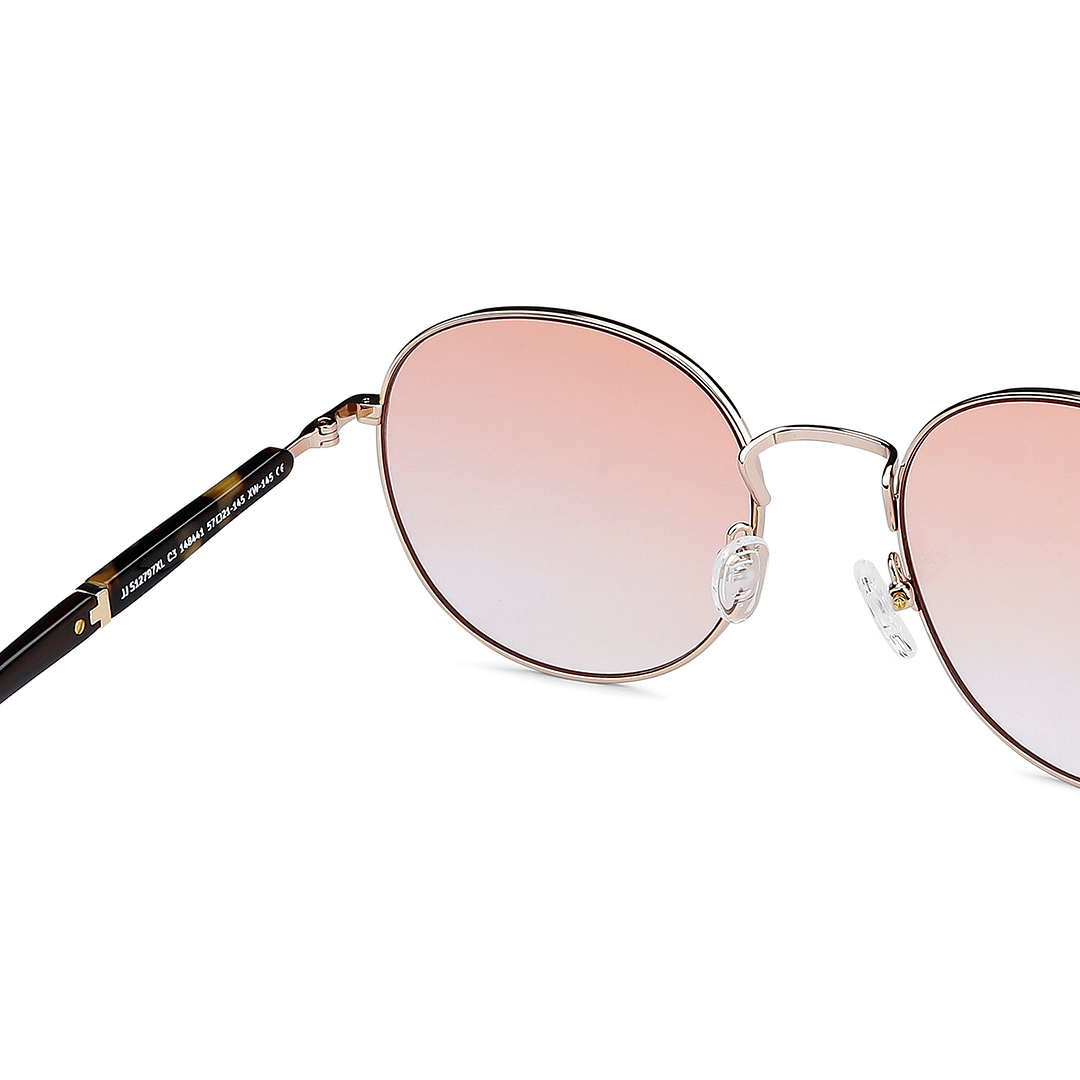 John Jacobs Online Gold Full Rim Round right side