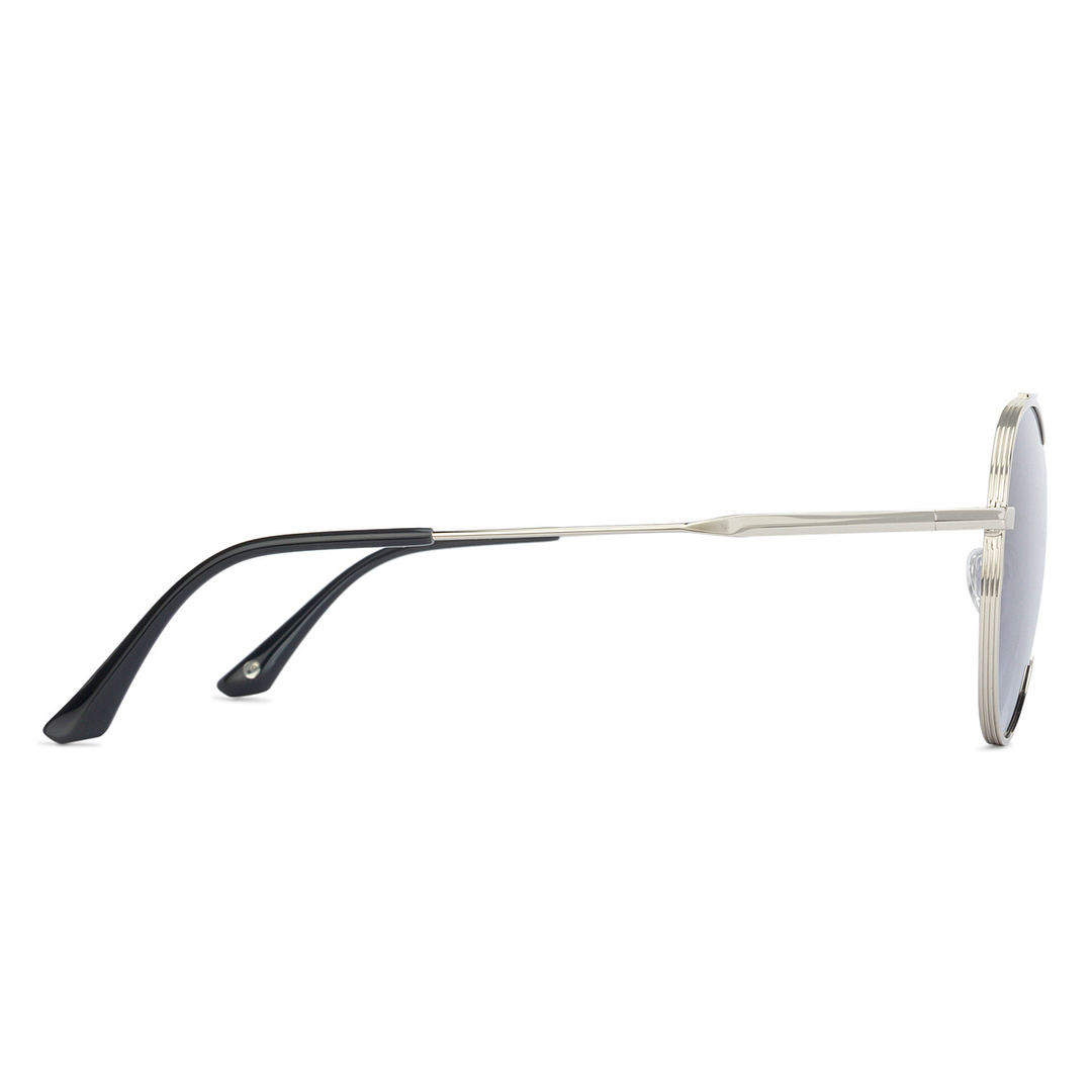 John Jacobs Silver Full Rim Aviator left side
