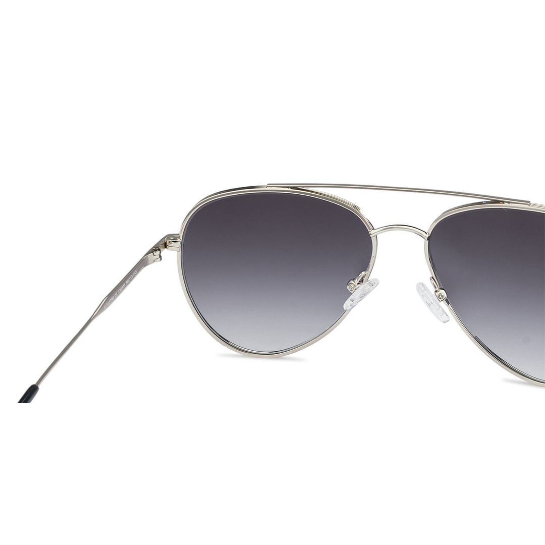John Jacobs Silver Full Rim Aviator right side