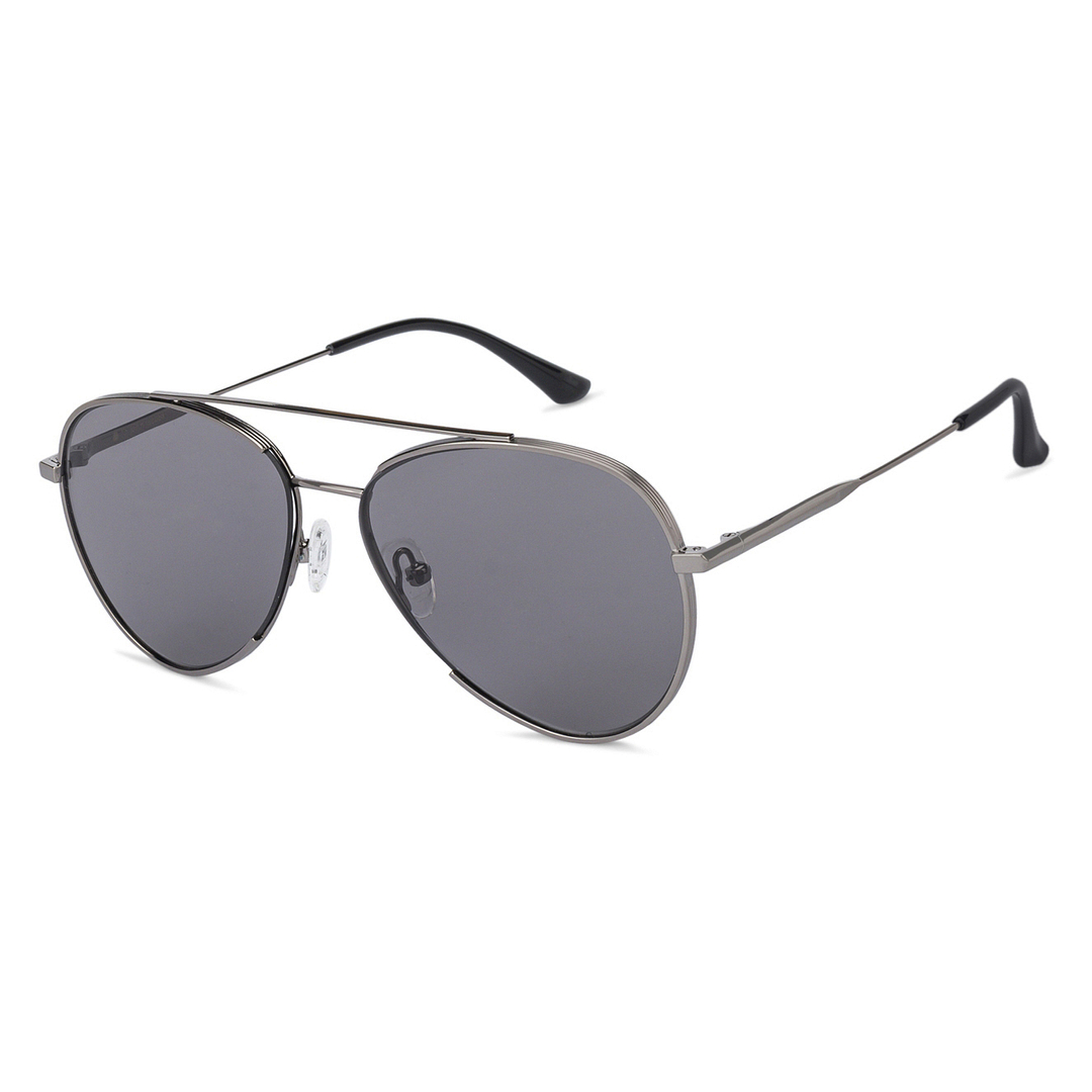 John Jacobs Grey Full Rim Aviator left side