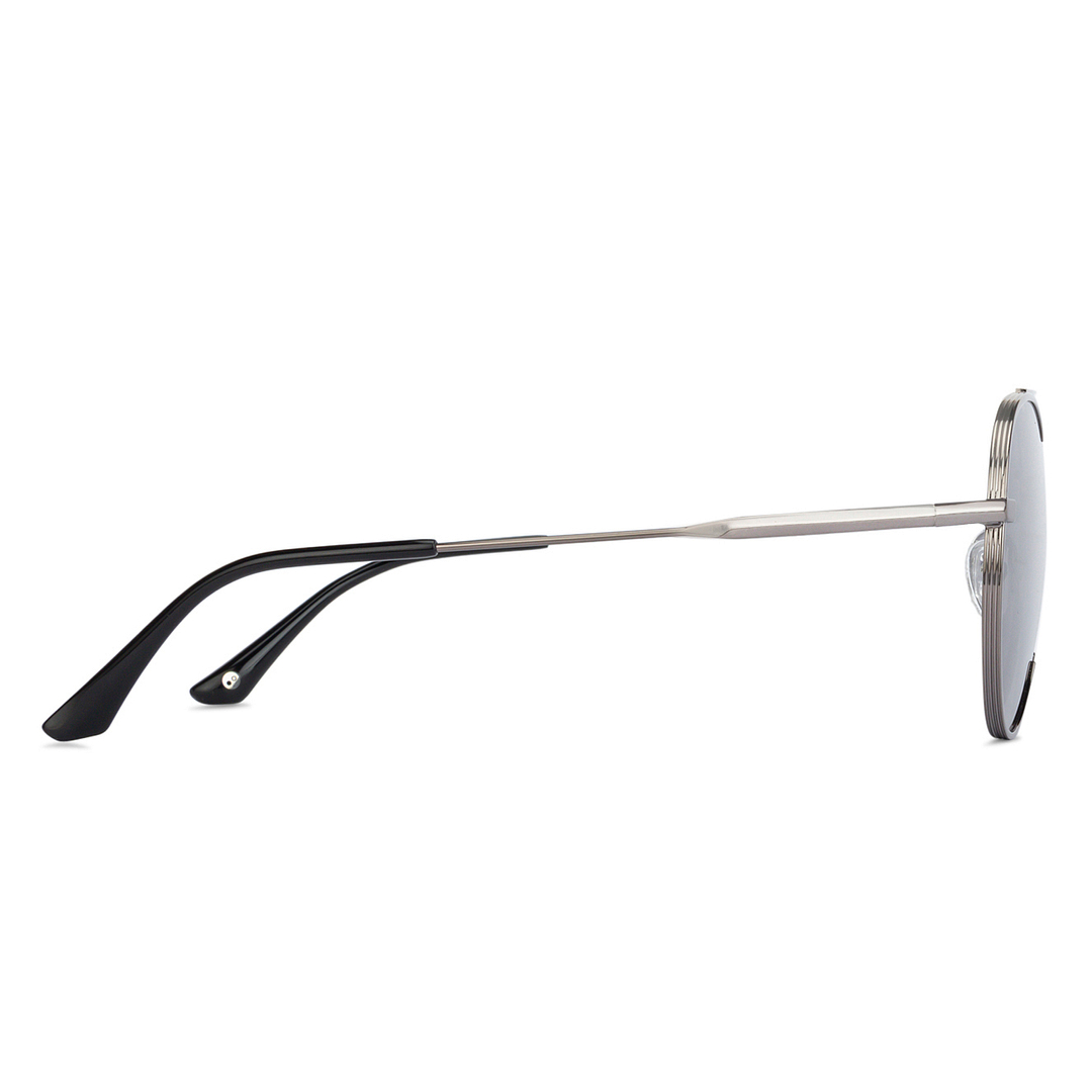 John Jacobs Grey Full Rim Aviator left side