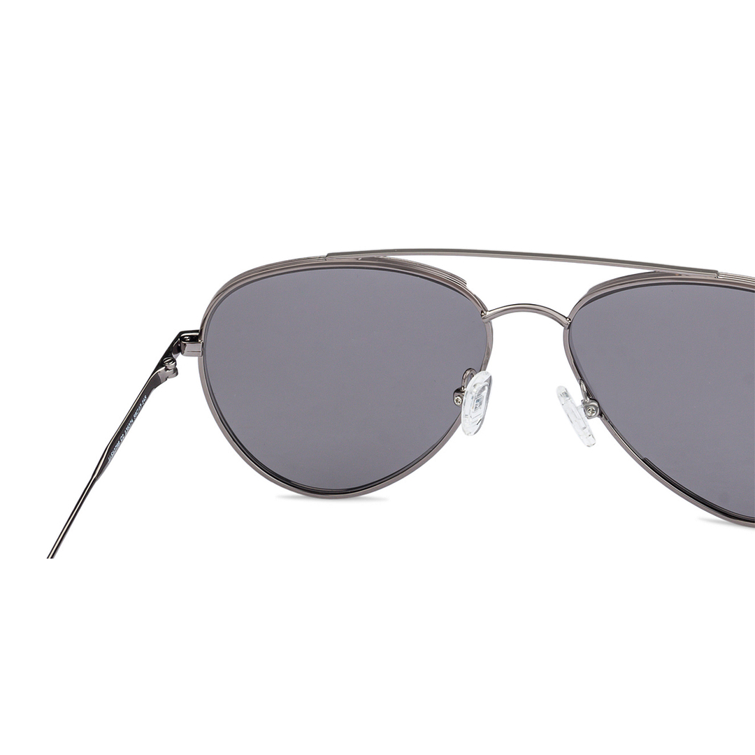 John Jacobs Grey Full Rim Aviator right side