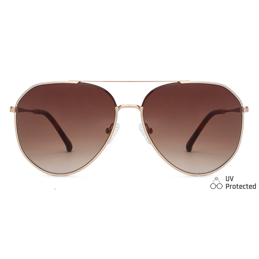 John Jacobs Online Gold Full Rim Aviator left side