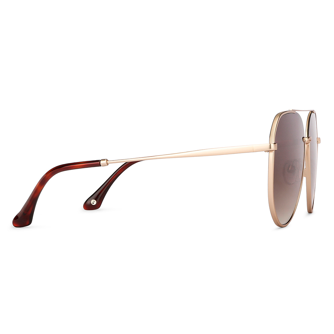 John Jacobs Online Gold Full Rim Aviator right side