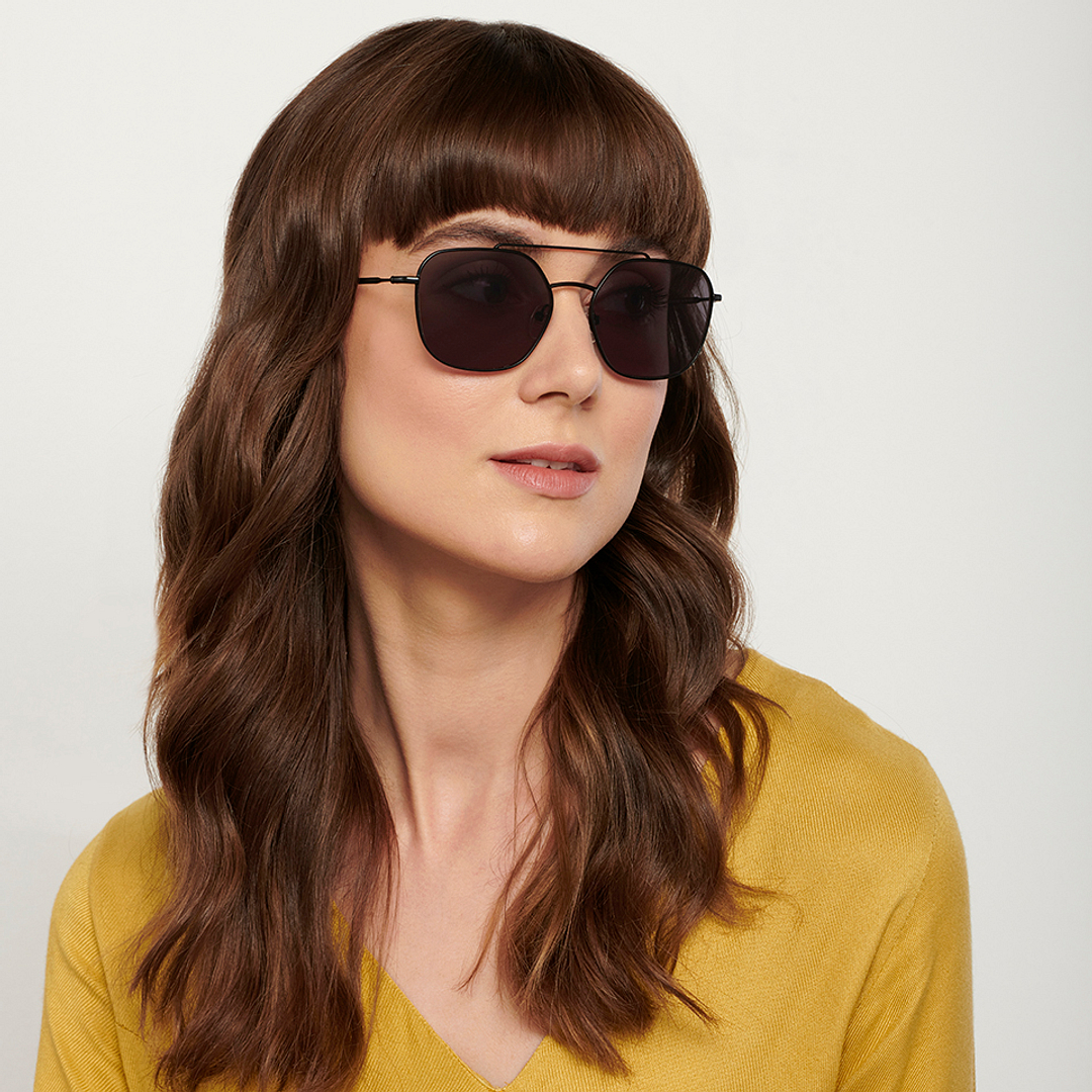 John Jacobs Black Full Rim Square left side