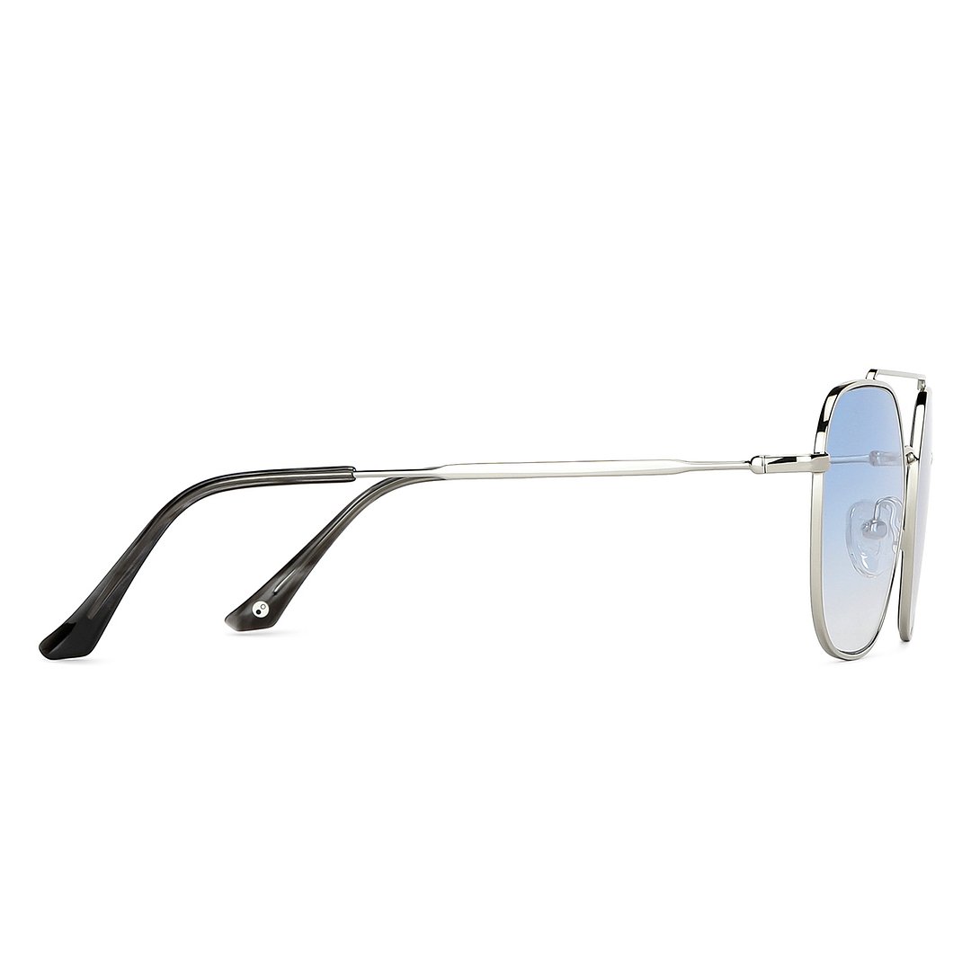 John Jacobs Silver Full Rim Square left side