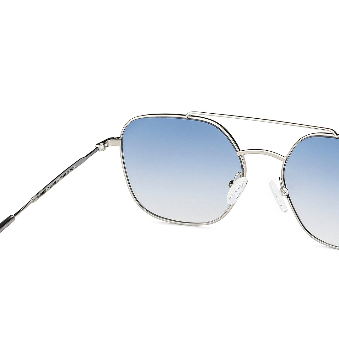 John Jacobs Silver Full Rim Square right side