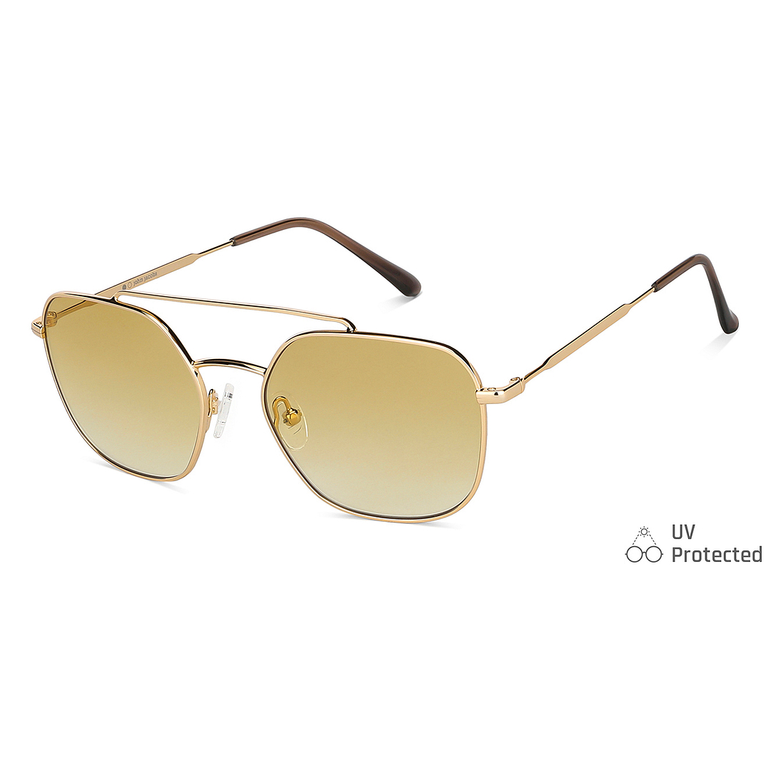 John Jacobs Gold Full Rim Geometric right side