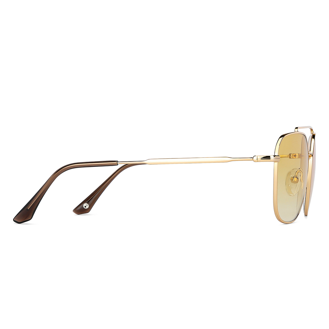 John Jacobs Gold Full Rim Geometric right side