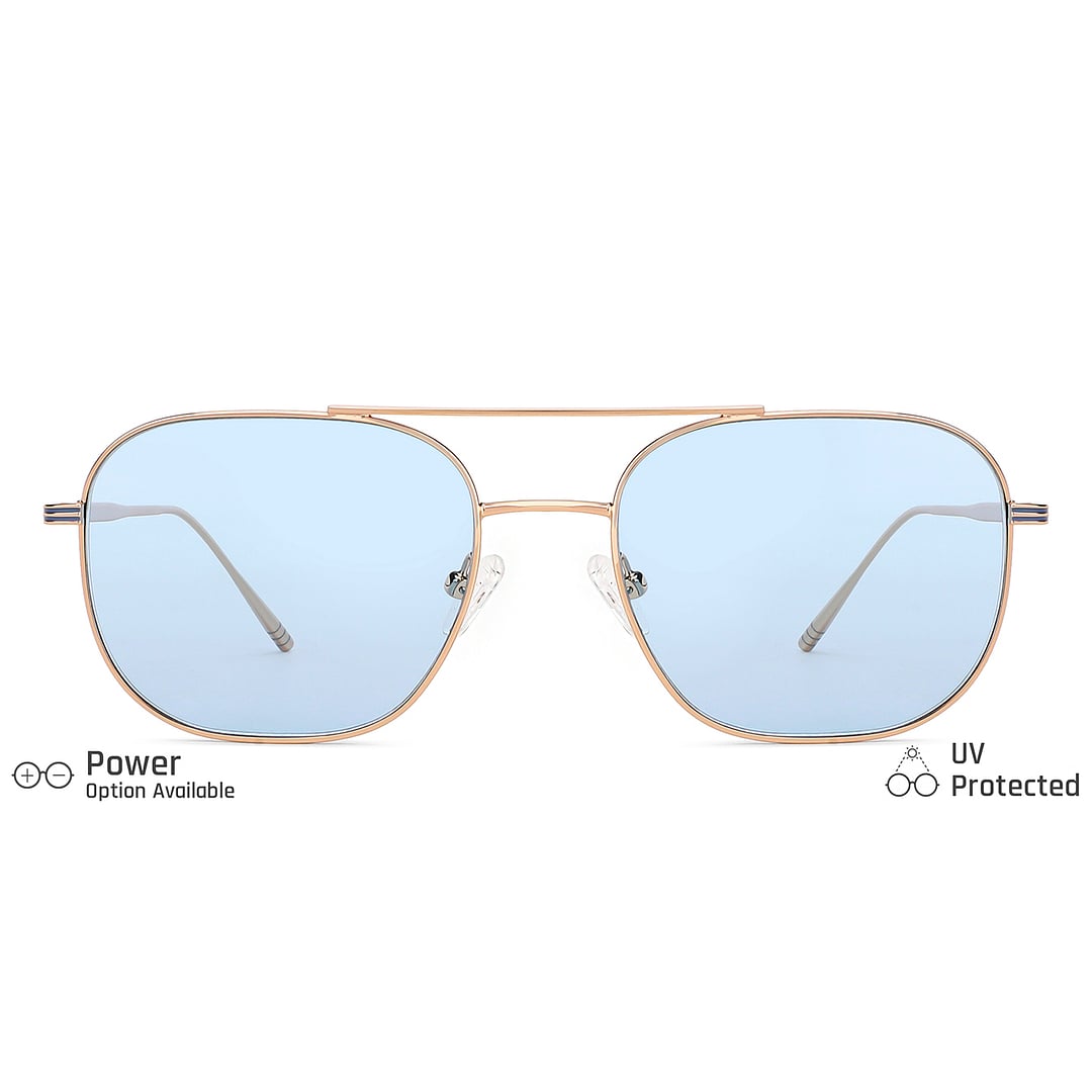 John Jacobs Gold Full Rim Square left side