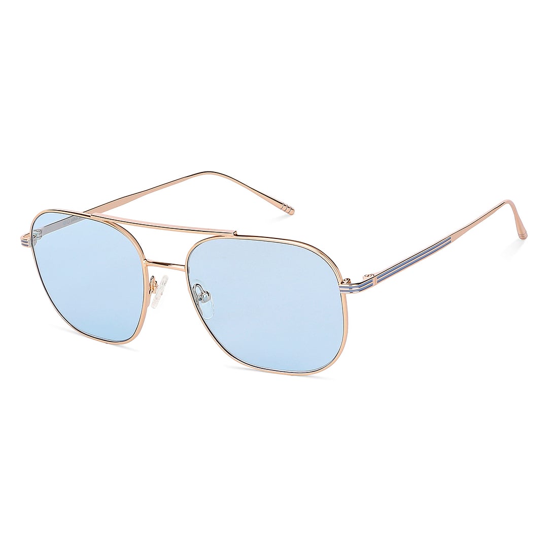 John Jacobs Gold Full Rim Square left side
