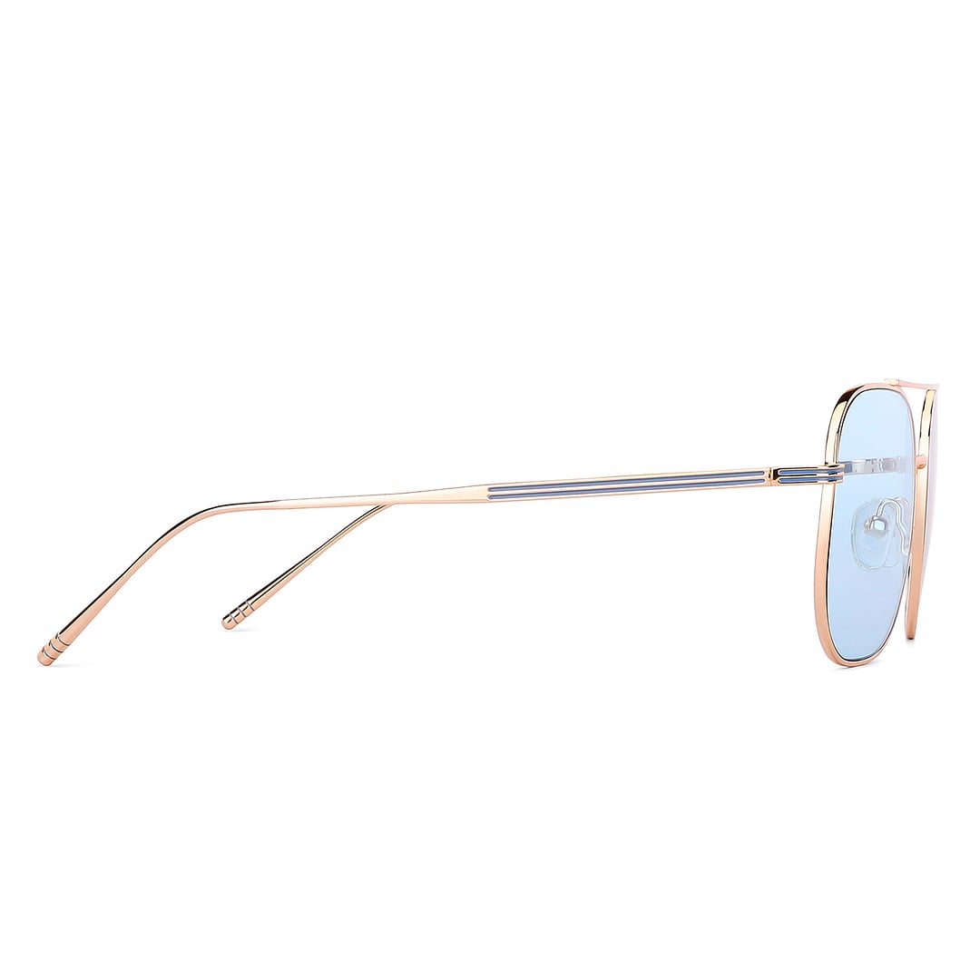 John Jacobs Gold Full Rim Square left side