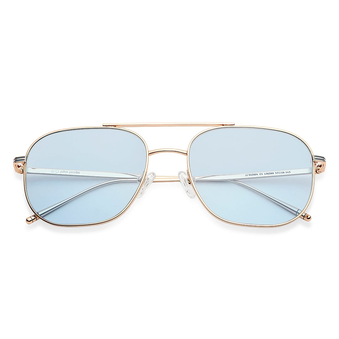 John Jacobs Gold Full Rim Square left side