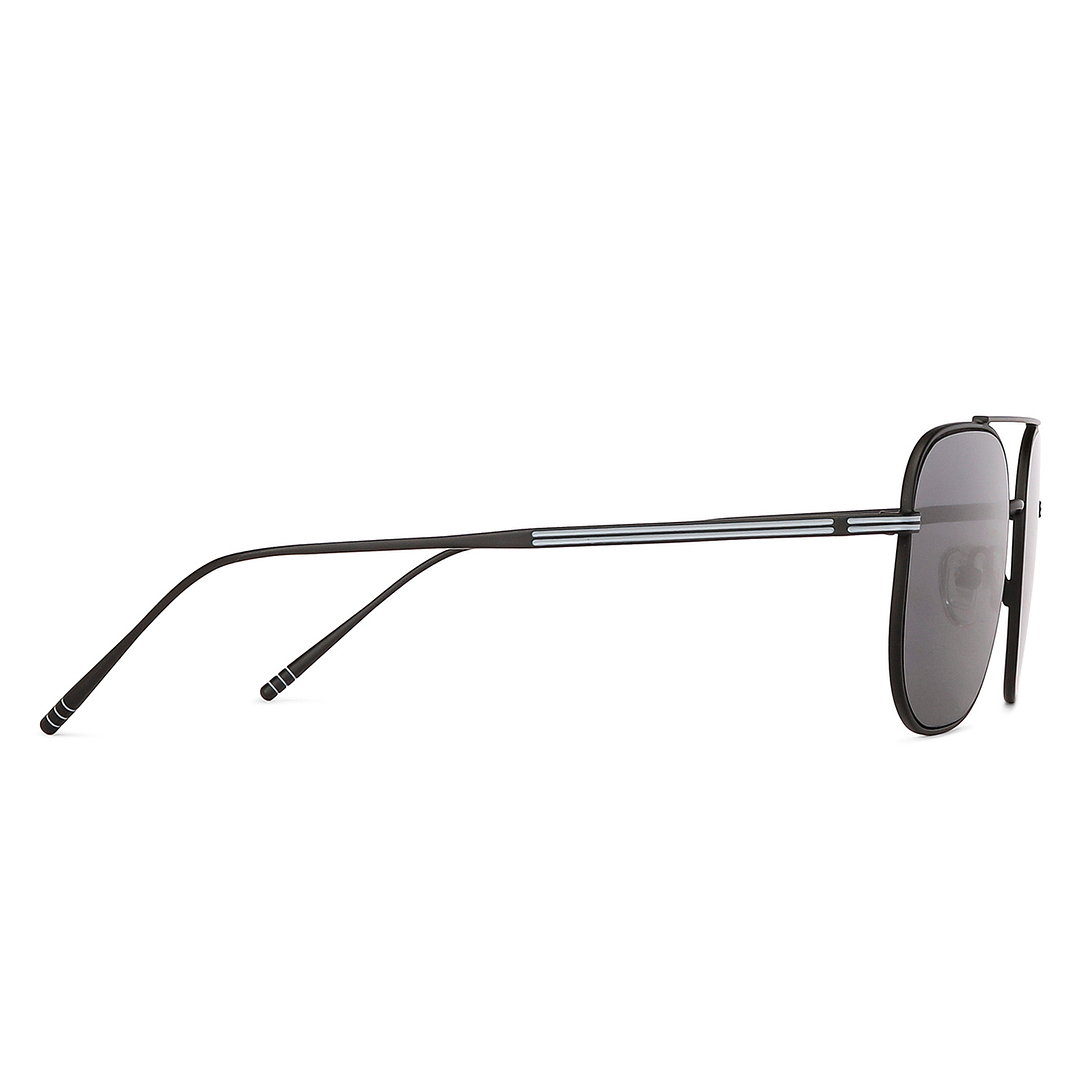 John Jacobs Black Full Rim Aviator left side